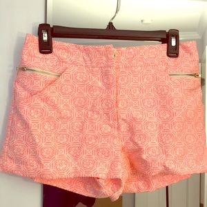 Bright pink shorts